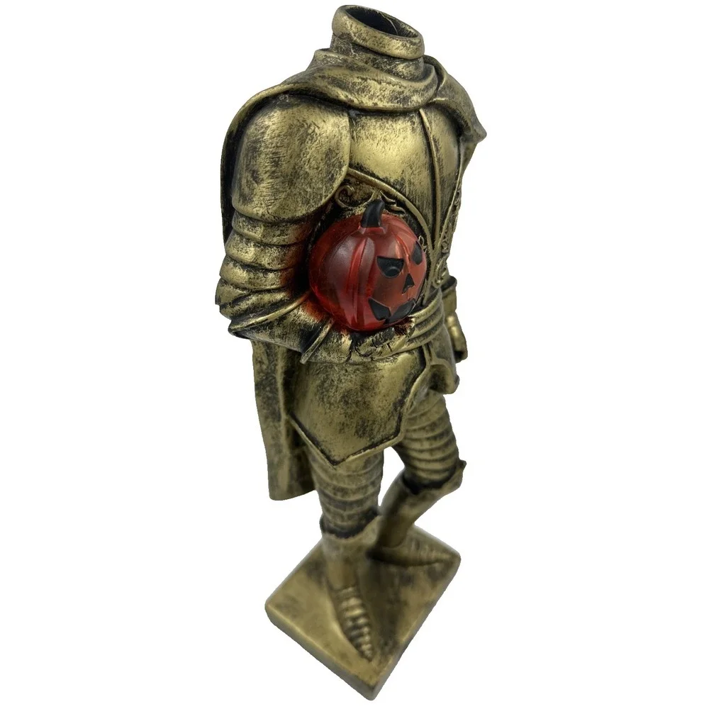 Martha Stewart Halloween Golden Knight Headless Horseman LED Light Up 14in